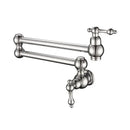 Antique brass gooseneck pot filler tap kitchen wall mounted faucet