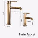DecorBites™ Bronze Basin Faucet: Hot & Cold Brass Sink Faucet, Rotating Mixer Tap