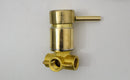 Antique Brass Tub Filler - Wall Mount Tub Faucet