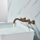 DecorBites™ Black Basin Faucet: Wall Mounted Hot/Cold Water Mixer for Bathroom Sink