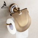 DecorBites™ Brass Wall Mounted Paper Holder Bathroom Accessories Antique Finish