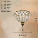 Antique brass woven mesh gold lustre iron pendant light dining room