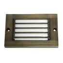 Antique Bronze LED Step Light Fixture | Brass Construction | Low Voltage
