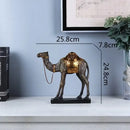 Antique bronze and gold camel dromedary indian style sculpture living room decor