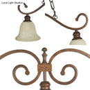 DecorBites™ White Glass Bell Pendant Light - Classic Island Lighting with 3 Lights for Dining Room
