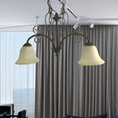 Antique bronze bell island pendant light dining room chandelier
