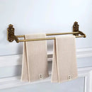 Antique bronze carved bath accessories set bathroom wall rack