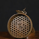 Antique bronze crane incense burner living room decor piece