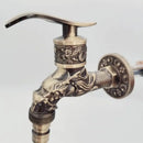Antique bronze dragon tap bibcock outdoor garden faucet