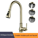Antique Bronze Kitchen Faucet Pull Out
