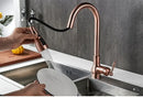 Antique Bronze Kitchen Faucet Pull Out