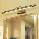 Antique bronze ornate led mirror lamp for bathroom wall decor