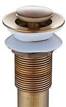 DecorBites™ Brass Pop Up Sink Drain - Antique Bathroom Brass Pop-up Drain