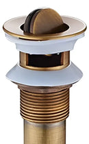 DecorBites™ Brass Pop Up Sink Drain - Antique Bathroom Brass Pop-up Drain