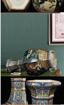 Antique Ceramic Vase 24cm Decor