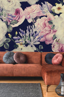 Antique Dark Floral Wallpaper Mural