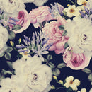 Antique Dark Floral Wallpaper Mural