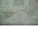 Antique Design Medallion Earthy Ivory and Camel 8x10 wool Area Rug