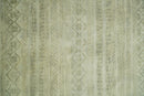 Antique faded 8x10 Vintage Oriental Traditional Olive and Beige Wool Area Rug | TRDCP547810