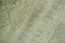 Antique faded 8x10 Vintage Oriental Traditional Olive and Beige Wool Area Rug | TRDCP547810