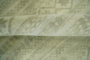 Antique faded 8x10 Vintage Oriental Traditional Olive and Beige Wool Area Rug | TRDCP547810