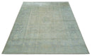 Antique Finish Silver, Gray and Charcoal Hand Knotted Oriental Oushak 8x10 wool Area Rug