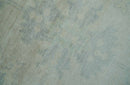Antique Finish Silver, Gray and Charcoal Hand Knotted Oriental Oushak 8x10 wool Area Rug