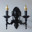 Antique gold retro european wall light bedroom ornate sconce
