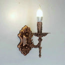 Antique gold retro european wall light bedroom ornate sconce
