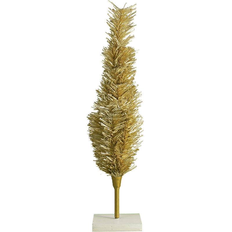 Antique Gold Tinsel Christmas Tree