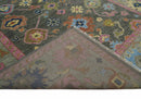 Gray and Pink 5x8, 6x9, 8x10, 9x12, 10x14 and 12x15 Wool Traditional Persian Silver Hand knotted Oushak Area Rug