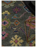Gray and Pink 5x8, 6x9, 8x10, 9x12, 10x14 and 12x15 Wool Traditional Persian Silver Hand knotted Oushak Area Rug