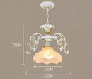 Antique industrial black & gold loft chandelier dining room light