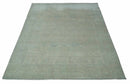 Antique look Beige and Gray Hand Knotted Oriental Oushak 8x10 wool Area Rug