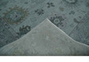 Antique look Bluish Gray Hand knotted Traditional Oushak Multi Size wool area Rug