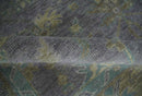 Antique look Charcoal and Olive Hand Knotted 9x12 Traditional Oushak Wool Area Rug