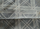 Antique look Gray and Ivory Geometrical Stripes Pattern Hand loom Viscose wool Area Rug