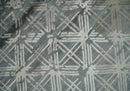 Antique look Gray and Ivory Geometrical Stripes Pattern Hand loom Viscose wool Area Rug