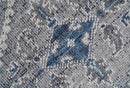 Antique Look Hand Knotted 8x10 Traditional Gray And Blue Wool Area Rug