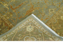 Antique Moss 8x10 Hand Knotted Gray and Brown Traditional Vintage Persian Style Wool Rug | AC22810