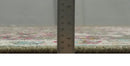 Antique Moss Green 5x8 Hand Knotted Beige and Pink Bamboo Silk Area Rug