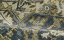Antique Muted Traditional Heriz Blue ,Beige and Brown Hand knotted Custom made wool Area Rug