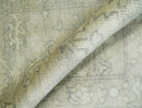 Antique Persian 2x3 Beige and Gray Hand Knotted  Wool Area Rug