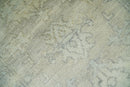 Antique Persian 2x3 Beige and Gray Hand Knotted  Wool Area Rug
