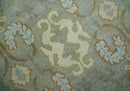 Antique Persian 8x10 Hand Knotted Gray and Beige Traditional Persian Wool Rug