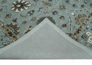 Blue and Brown Traditional Oriental Oushak Hand Tufted Custom Made wool Area Rug