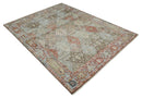 Antique look Multicolor Tribal Hand Knotted Distressed finished Oxidized Wool Area Rug