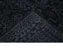 Antique Style Black and Silver 8.4x9.8 hand knotted Traditional wool Area rug