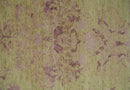 Antique Style Floral Mustard and Purple 3x5 Hand knotted wool Area Rug