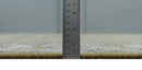 Antique Style Hand Knotted 8x10 Olive, Silver and Charcoal Traditional Low Pile Wool Area Rug